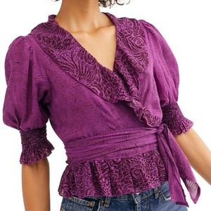 NWT Free People Wrap Top